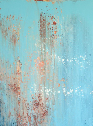Schilderij getiteld "rouille" door Laure Ferrando, Origineel Kunstwerk, Acryl