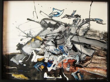 Peinture intitulée "Voyage Dans L'Abstr…" par Fabienne Letondeur, Œuvre d'art originale, Acrylique Monté sur Carton