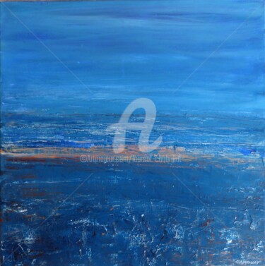 ciel, mer et terre Peinture intitulée "ciel, mer et terre" par Laurent Chabrillat, Œuvre d'art originale, Acrylique