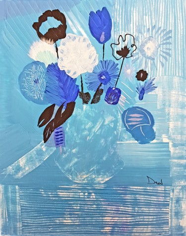 Peinture intitulée "Bouquet44" par Dral Art, Œuvre d'art originale, Acrylique Monté sur Châssis en bois