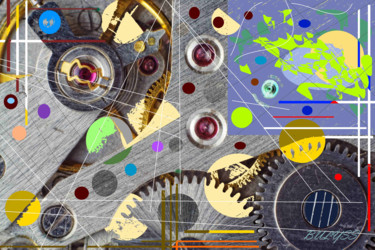 Arts numériques intitulée "Made in Swizerland" par Marc Bulyss, Œuvre d'art originale, Peinture numérique