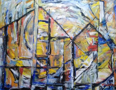 「Paisaje industrial」というタイトルの絵画 Javier López Villabrilleによって, オリジナルのアートワーク, オイル