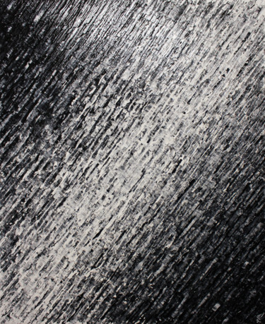 제목이 "Texture couteau bla…"인 미술작품 Jonathan Pradillon로, 원작, 아크릴 나무 들것 프레임에 장착됨