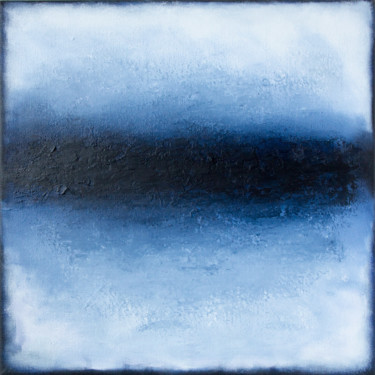 Schilderij getiteld "Frozen horizon" door Stefan Fierros, Origineel Kunstwerk, Acryl Gemonteerd op Frame voor houten brancard