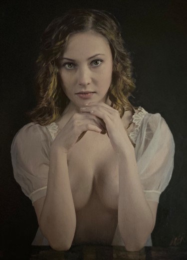 Painting titled "Watching One Another" by William Oxer, Original Artwork, Acrylic