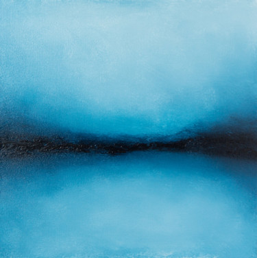 Schilderij getiteld "Winter Calm" door Stefan Fierros, Origineel Kunstwerk, Acryl Gemonteerd op Frame voor houten brancard