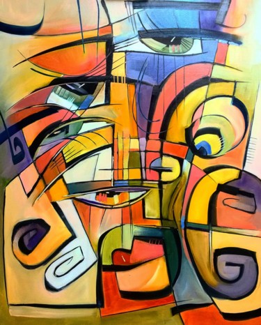 Pintura intitulada "FEAR" por Sonja Brzak, Obras de arte originais, Óleo