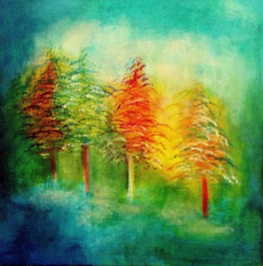 Peinture intitulée "Le petit bois sans…" par Mysane, Œuvre d'art originale, Acrylique