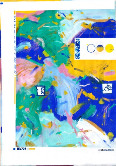 绘画 标题为“World” 由Ben Igreja, 原创艺术品, 丙烯