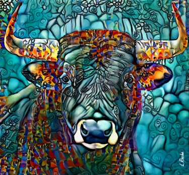 Torito cocktail - Mix media - 70 x 65 cm - Bull