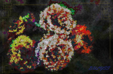 Arts numériques intitulée "Nina  Bouquet" par Marc Bulyss, Œuvre d'art originale, Peinture numérique