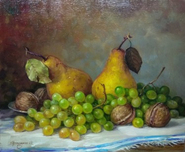 Peinture intitulée "Dessert still life" par Vladislav Shurganov, Œuvre d'art originale, Huile