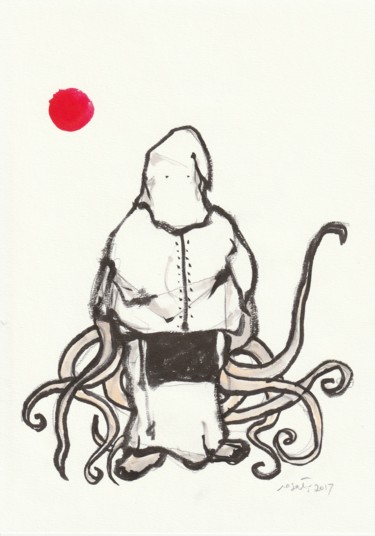 绘画 标题为“perdoni #1” 由Pierangelo Rosati, 原创艺术品, 墨