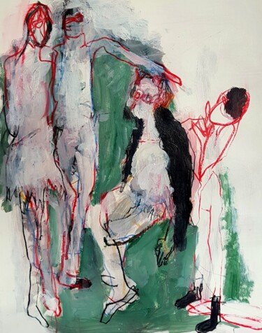 Drawing titled "Ohne Titel 10" by Barbara Kroll, Original Artwork, Pastel