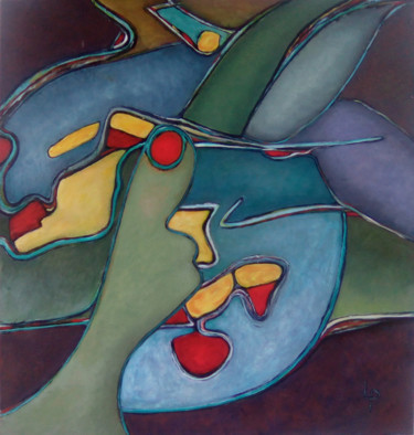 Peinture intitulée "toi" par Philippe Langaud, Œuvre d'art originale, Acrylique
