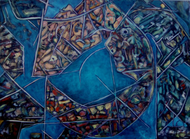 Peinture intitulée "vieillesse" par Philippe Langaud, Œuvre d'art originale, Acrylique