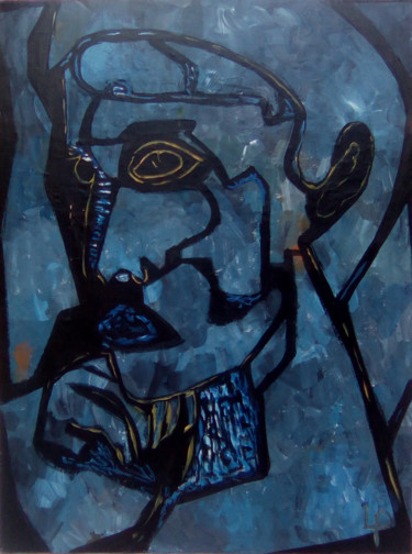 Peinture intitulée "Questionnement" par Philippe Langaud, Œuvre d'art originale, Acrylique