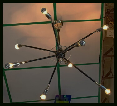 LUSTRE SPOUTNYK  8 LAMPES