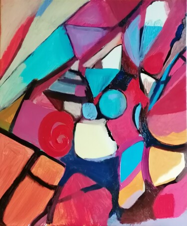 Peinture intitulée "Vortex 3 le retour…" par Valérie Blum (Valery), Œuvre d'art originale, Acrylique Monté sur Châssis en bo…