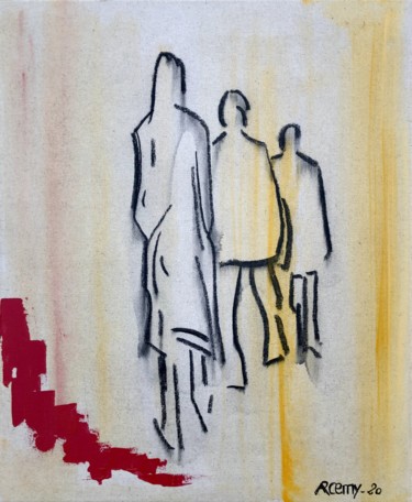 Painting titled "En passant" by Roemy, Original Artwork, Acrylic