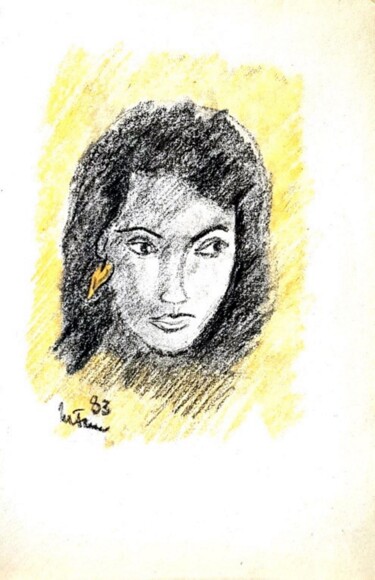 Pittura intitolato "loredana" da Mario Fanconi, Opera d'arte originale, Tempera