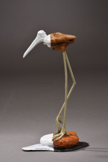 Stupéfiant pour #artistsupportpledge Sculpture titled "Stupéfiant pour #ar…" by Véro Lombard, Original Artwork, Wood