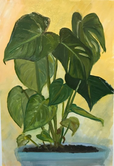 제목이 "Plantes"인 미술작품 Solene Briere로, 원작, 기름