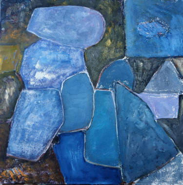 Peinture intitulée "poussez pas" par Philippe Langaud, Œuvre d'art originale, Huile