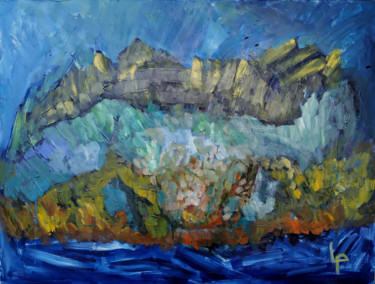 Peinture intitulée "limbes rocheuse" par Philippe Langaud, Œuvre d'art originale, Huile