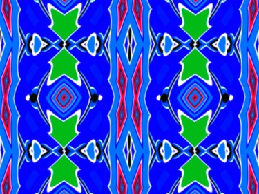 Digital Arts titled "Blue Moon" by Peter Jalesh, Original Artwork, Digital Painting
