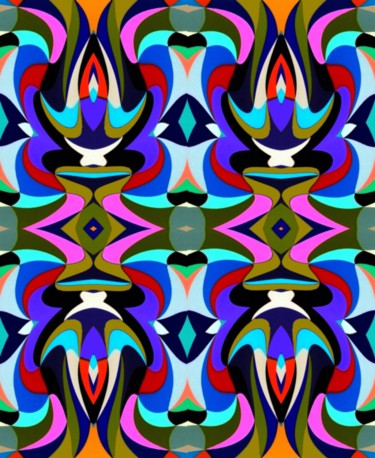 Digital Arts titled "Accross the mirrori…" by Peter Jalesh, Original Artwork, Digital Painting