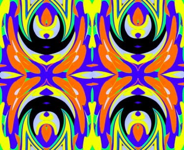 Digital Arts titled "Sunset arches" by Peter Jalesh, Original Artwork, Digital Painting
