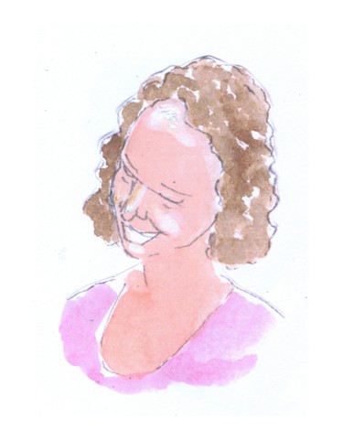 Peinture intitulée "rires" par Jean Christophe Ravier, Œuvre d'art originale, Aquarelle Monté sur Verre