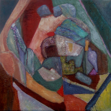 Peinture intitulée "Retrouvailles" par Philippe Langaud, Œuvre d'art originale, Huile