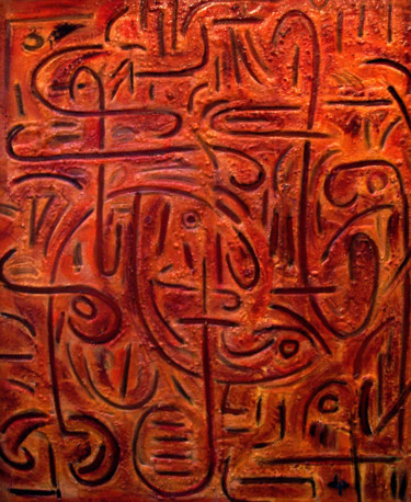 Peinture intitulée "le boulanger" par Philippe Langaud, Œuvre d'art originale, Acrylique
