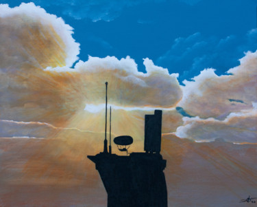 绘画 标题为“Contre-jour 652” 由Pascal Genevois, 原创艺术品, 丙烯 安装在木质担架架上
