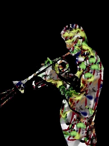数字艺术 标题为“trumpet” 由Simon Taylor, 原创艺术品, 数字油画