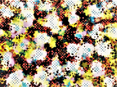 Arts numériques intitulée "Pandémie" par Myriam Gylon, Œuvre d'art originale, Peinture numérique