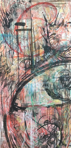 MA VISION Painting titled "MA VISION" by Strait Faya, Original Artwork, Ink