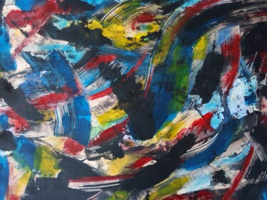 Peinture intitulée "Covid19 les couleur…" par Dominique Jolivet, Œuvre d'art originale, Acrylique