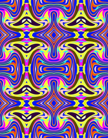Digital Arts titled "Feathered curtain" by Peter Jalesh, Original Artwork, Digital Painting