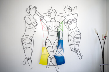 Baigneuse N°5 제목이 "Baigneuse N°5"인 조형물 Etienne Frouin (E9 Inertion)로, 원작, 금속