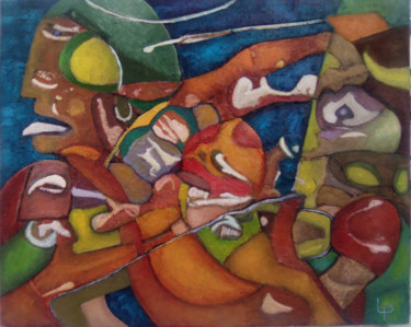 Peinture intitulée "les nouveaux sauvag…" par Philippe Langaud, Œuvre d'art originale, Acrylique