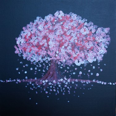 Peinture intitulée "Cerisier" par Adrien C., Œuvre d'art originale, Acrylique