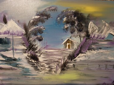 Peinture intitulée "Beauty winter" par Pascal Jung, Œuvre d'art originale, Huile
