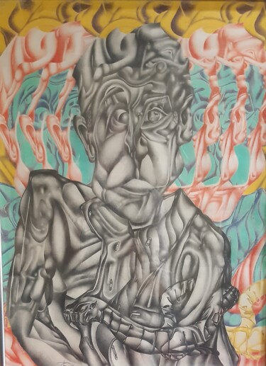 Drawing titled "Sans titre" by Félix Gagliardi, Original Artwork, Pencil