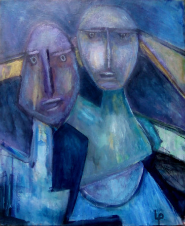 Peinture intitulée "les frères" par Philippe Langaud, Œuvre d'art originale, Acrylique