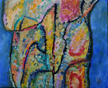 Peinture intitulée "gamète" par Philippe Langaud, Œuvre d'art originale, Huile