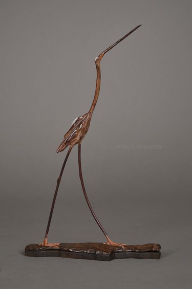 Sculpture intitulée "Distinction" par Véro Lombard, Œuvre d'art originale, Bois