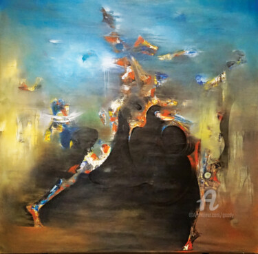 Pintura intitulada "Fearless" por Goodÿ, Obras de arte originais, Acrílico